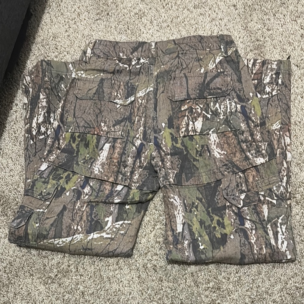 Fashion Nova Green and Brown Casual Camouflage Pants - Picture 2 of 2